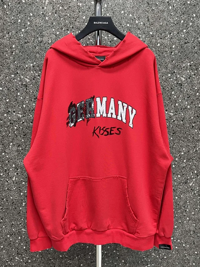 Balenciaga Kisses red Hoodie