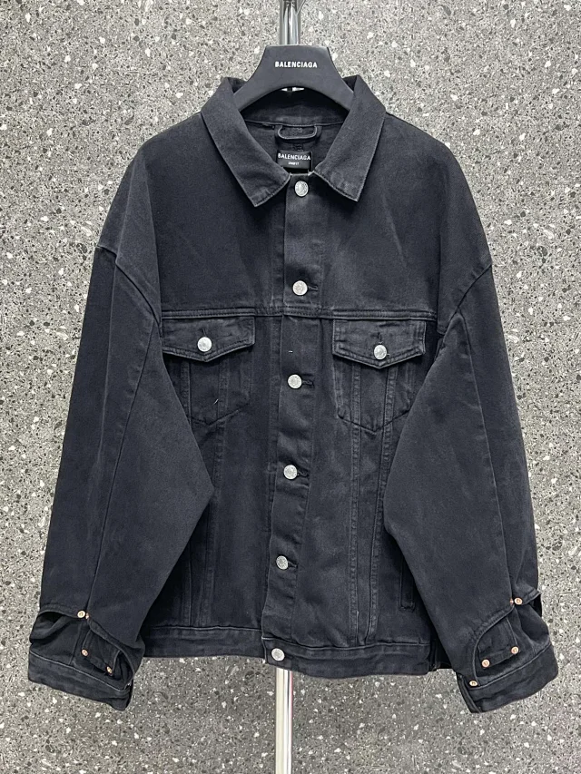 Balenciaga Denim Jacket Black