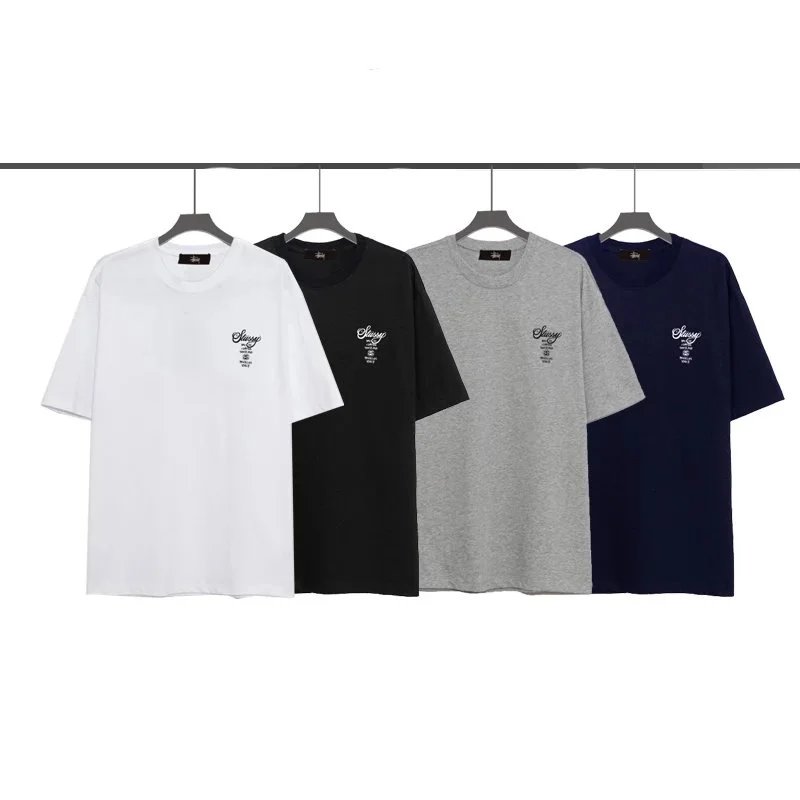 Stussy World Tour Gradient Lettering Print Oversized Short-Sleeve T-Shirt (Unisex)